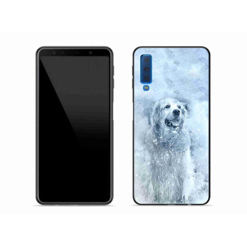 Gelový obal mmCase na mobil Samsung Galaxy A7 (2018) - retrívr