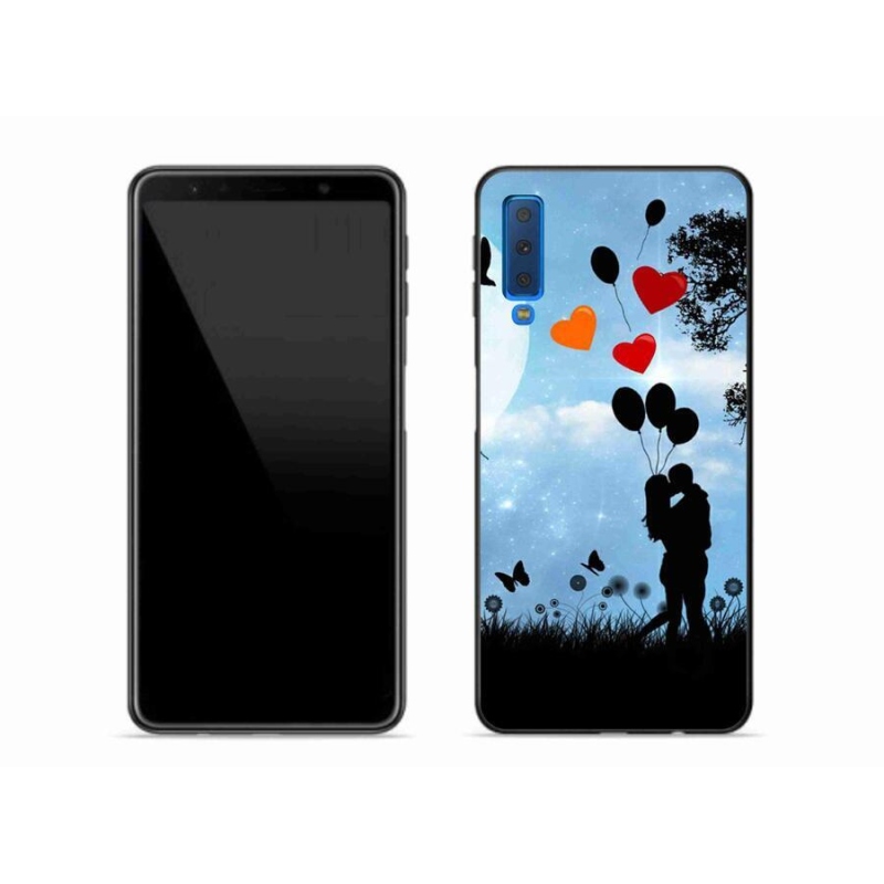 Gelový obal mmCase na mobil Samsung Galaxy A7 (2018) - zamilovaný pár