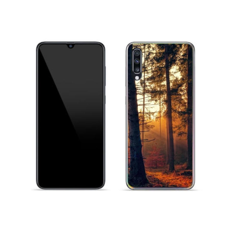 Gelový obal mmCase na mobil Samsung Galaxy A70 - les