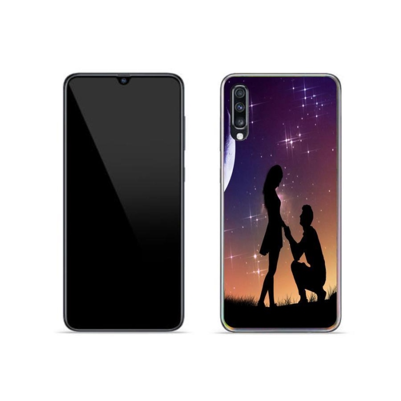 Gelový obal mmCase na mobil Samsung Galaxy A70 - žádost o ruku