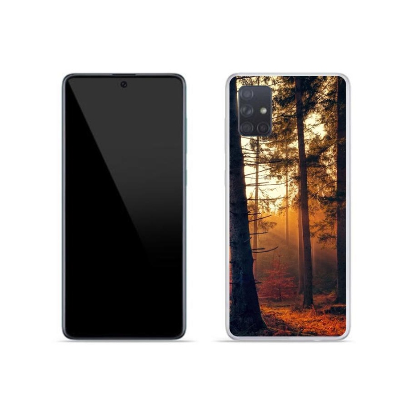Gelový obal mmCase na mobil Samsung Galaxy A71 - les
