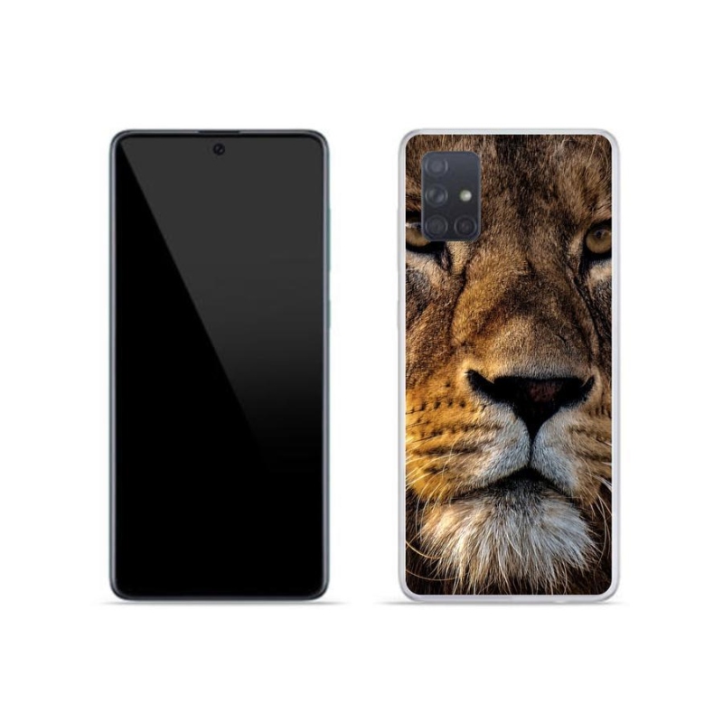 Gelový obal mmCase na mobil Samsung Galaxy A71 - lev