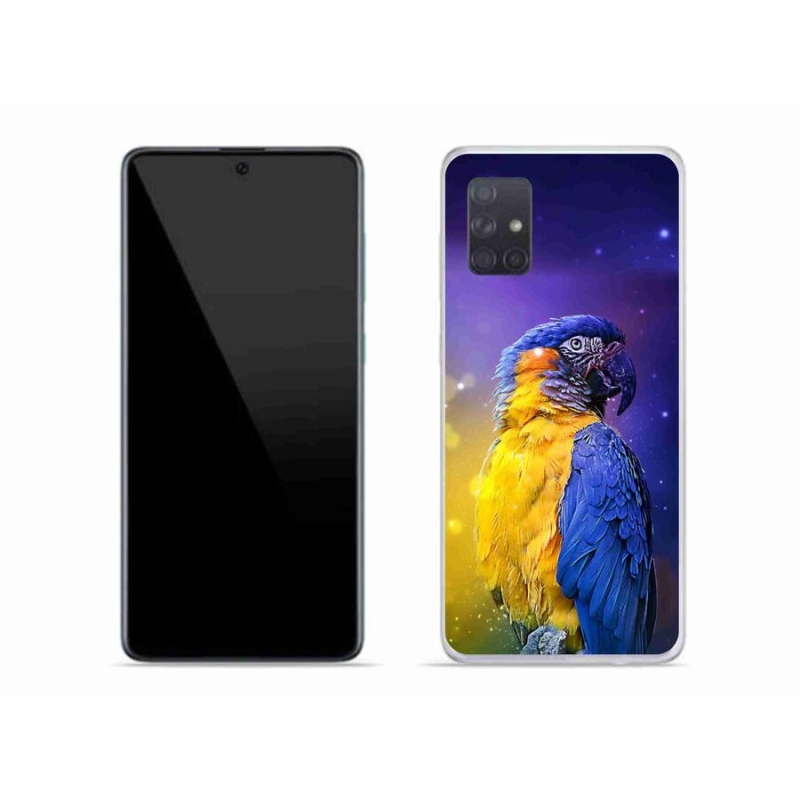 Gelový obal mmCase na mobil Samsung Galaxy A71 - papoušek ara 1