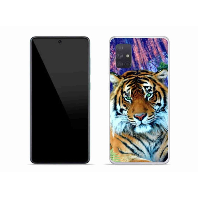 Gelový obal mmCase na mobil Samsung Galaxy A71 - tygr