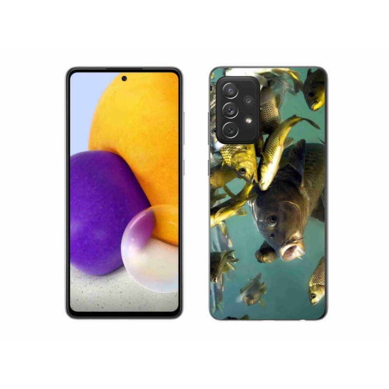 Gelový obal mmCase na mobil Samsung Galaxy A72/A72 5G - hejno ryb