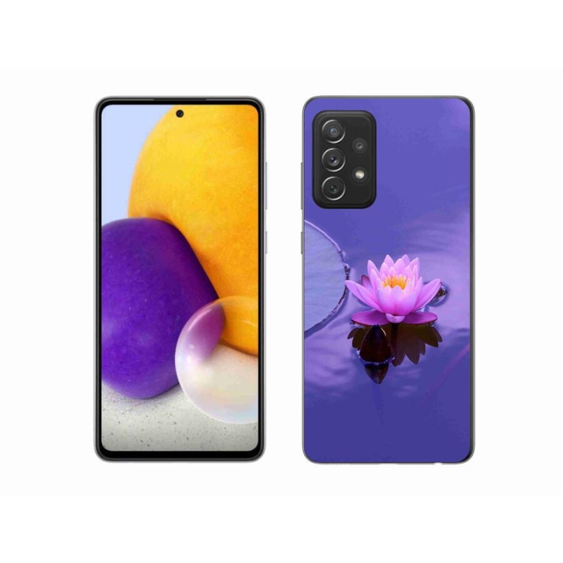 Gelový obal mmCase na mobil Samsung Galaxy A72/A72 5G - květ na hladině