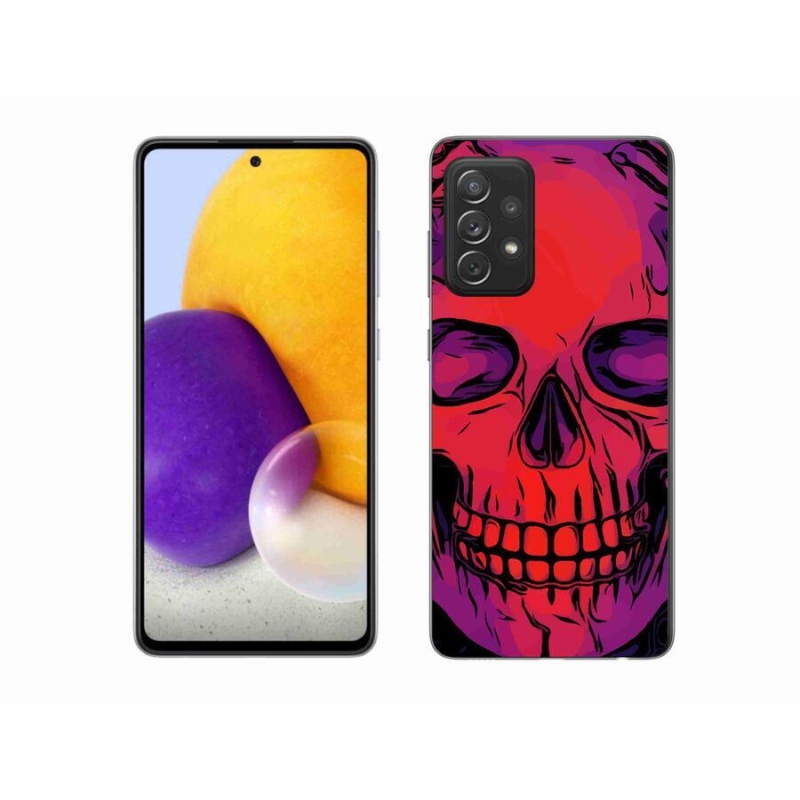 Gelový obal mmCase na mobil Samsung Galaxy A72/A72 5G - lebka