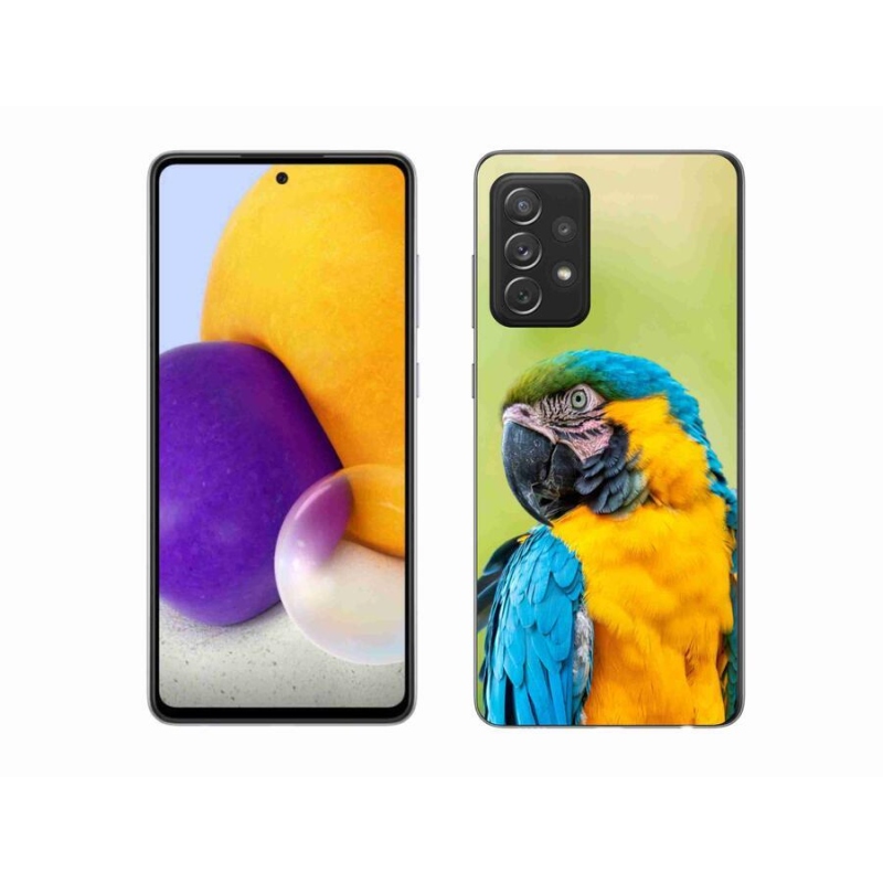 Gelový obal mmCase na mobil Samsung Galaxy A72/A72 5G - papoušek ara 2