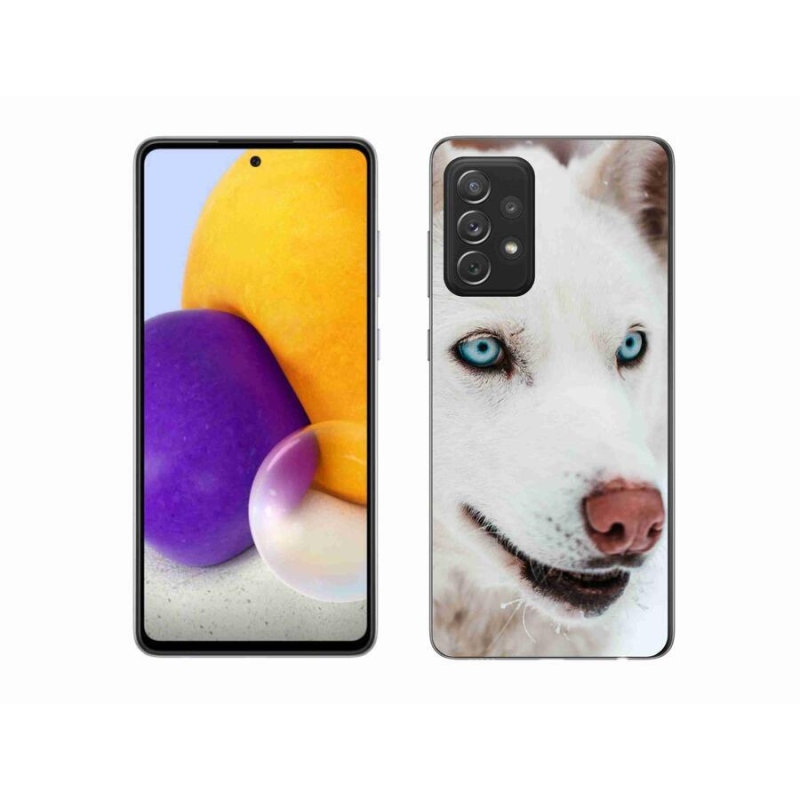 Gelový obal mmCase na mobil Samsung Galaxy A72/A72 5G - psí pohled