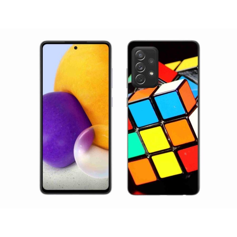 Gelový obal mmCase na mobil Samsung Galaxy A72/A72 5G - rubikova kostka