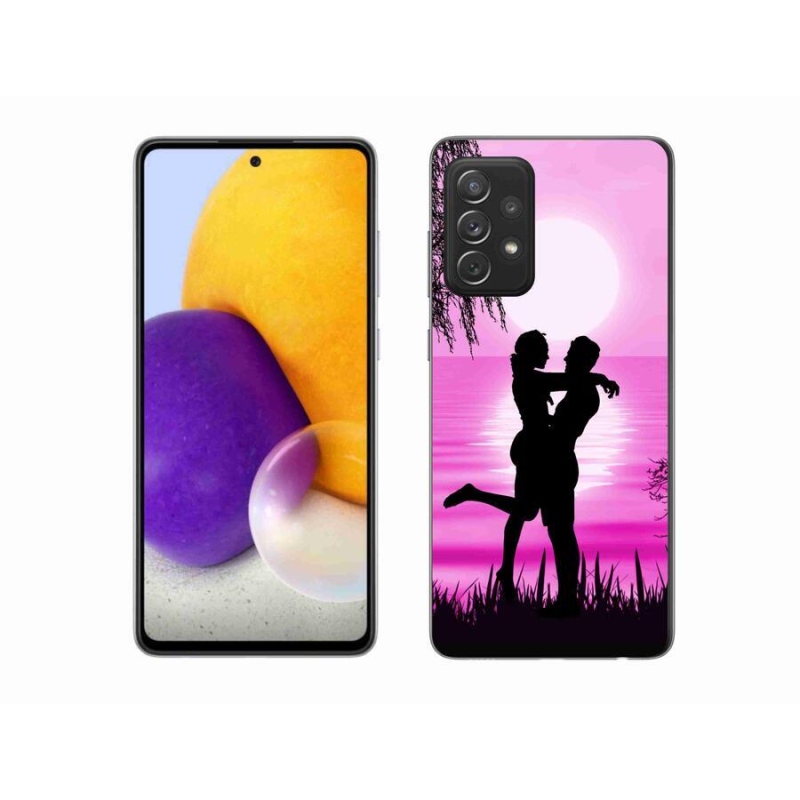 Gelový obal mmCase na mobil Samsung Galaxy A72/A72 5G - západ slunce