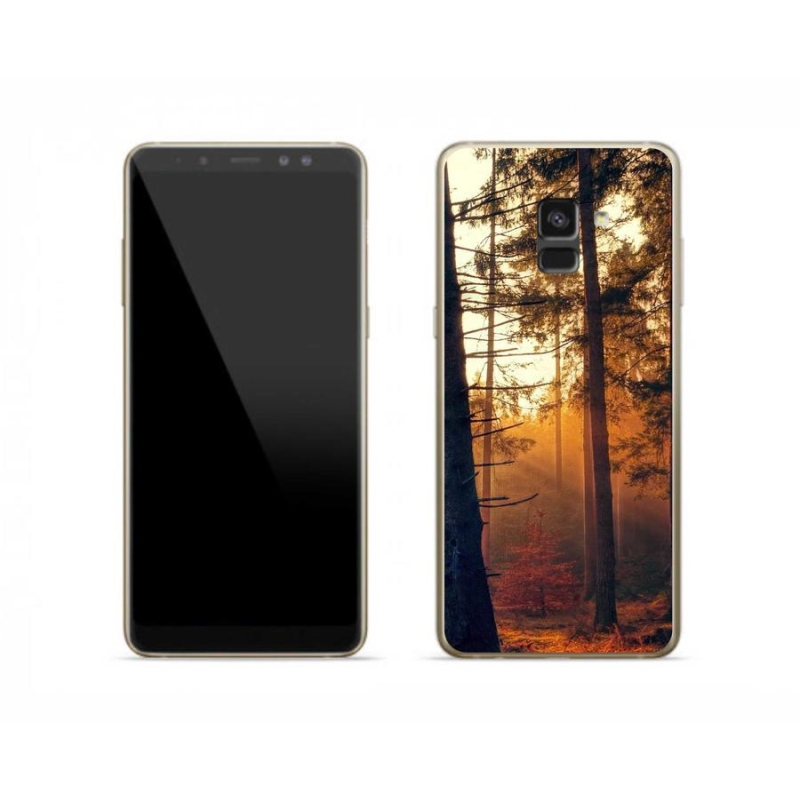 Gelový obal mmCase na mobil Samsung Galaxy A8 (2018) - les