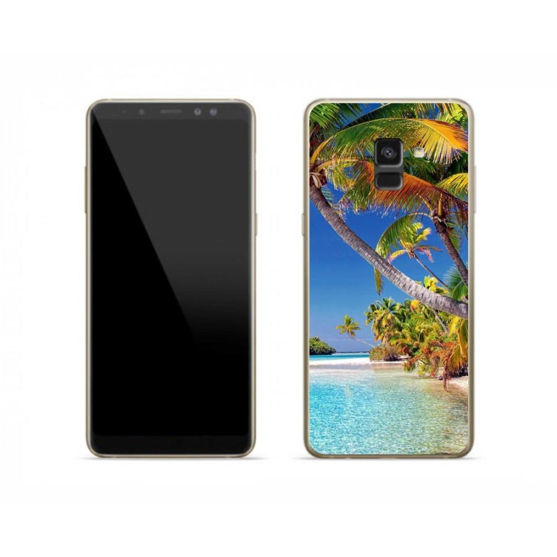 Gelový obal mmCase na mobil Samsung Galaxy A8 (2018) - mořská pláž