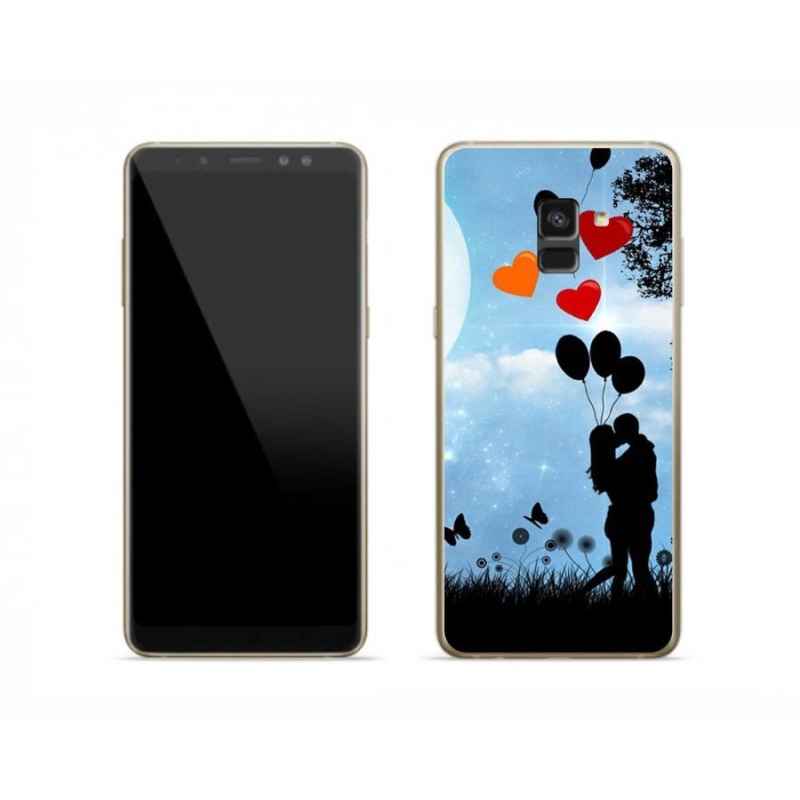 Gelový obal mmCase na mobil Samsung Galaxy A8 (2018) - zamilovaný pár