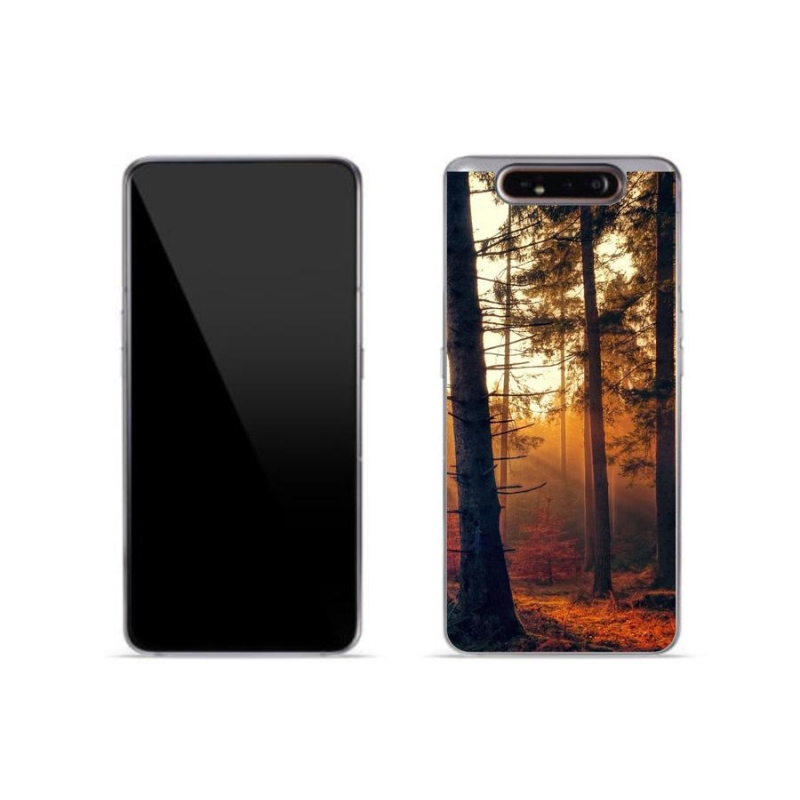 Gelový obal mmCase na mobil Samsung Galaxy A80 - les