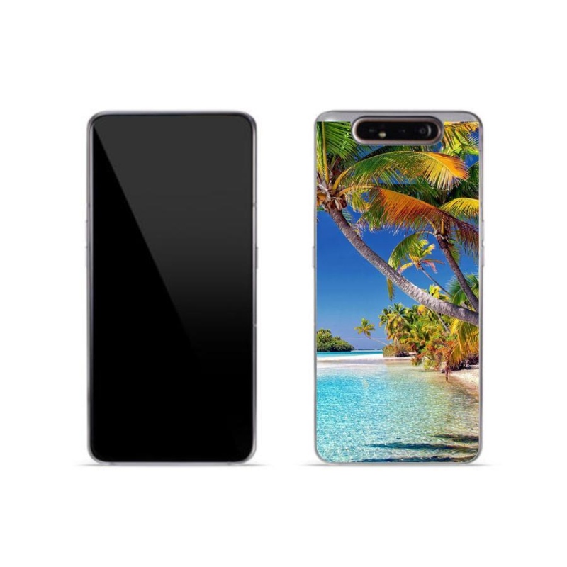 Gelový obal mmCase na mobil Samsung Galaxy A80 - mořská pláž