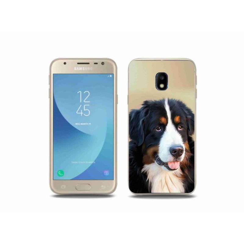 Gelový obal mmCase na mobil Samsung Galaxy J3 (2017) - bernský salašnický pes
