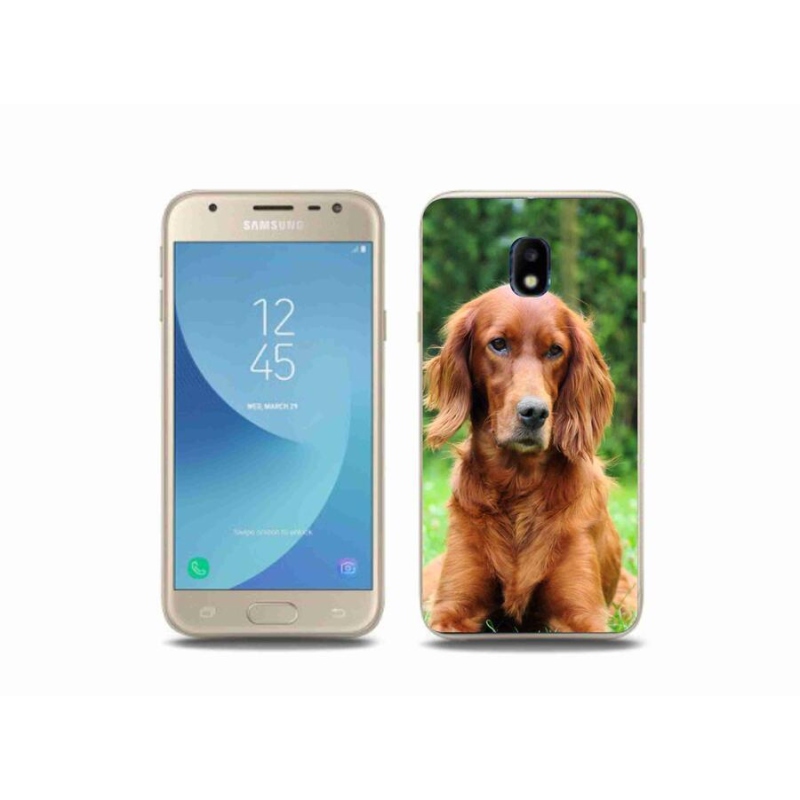 Gelový obal mmCase na mobil Samsung Galaxy J3 (2017) - irský setr