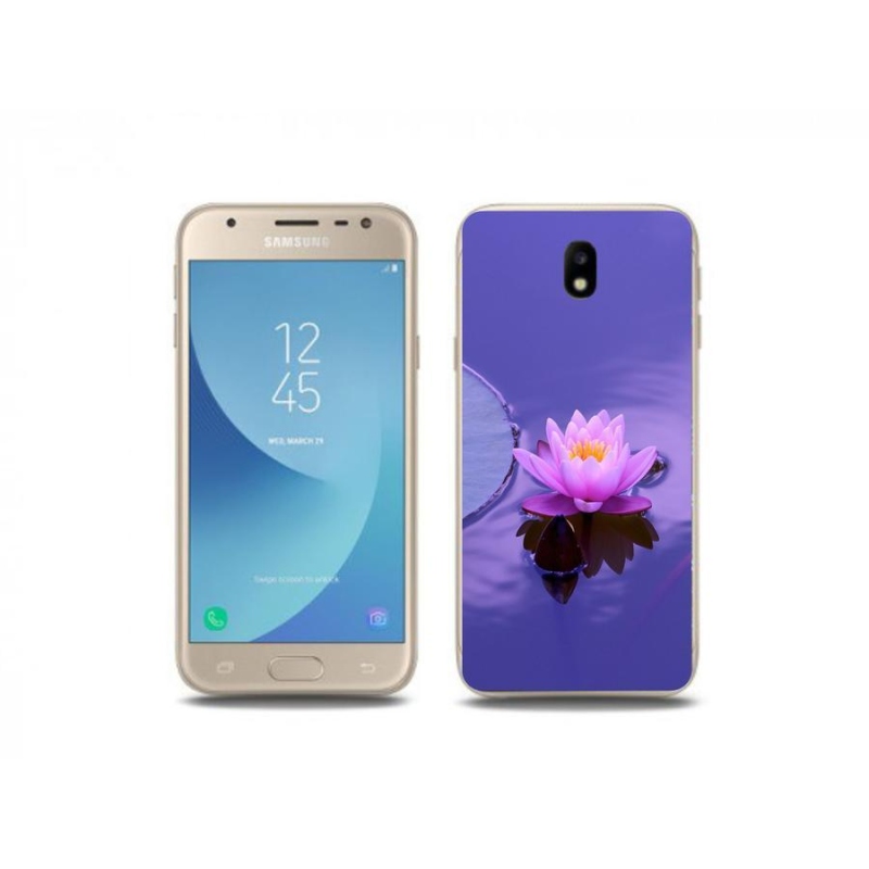 Gelový obal mmCase na mobil Samsung Galaxy J3 (2017) - květ na hladině