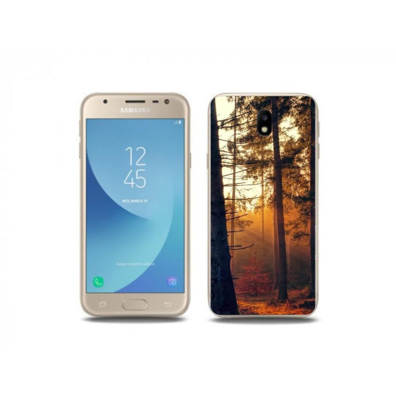 Gelový obal mmCase na mobil Samsung Galaxy J3 (2017) - les
