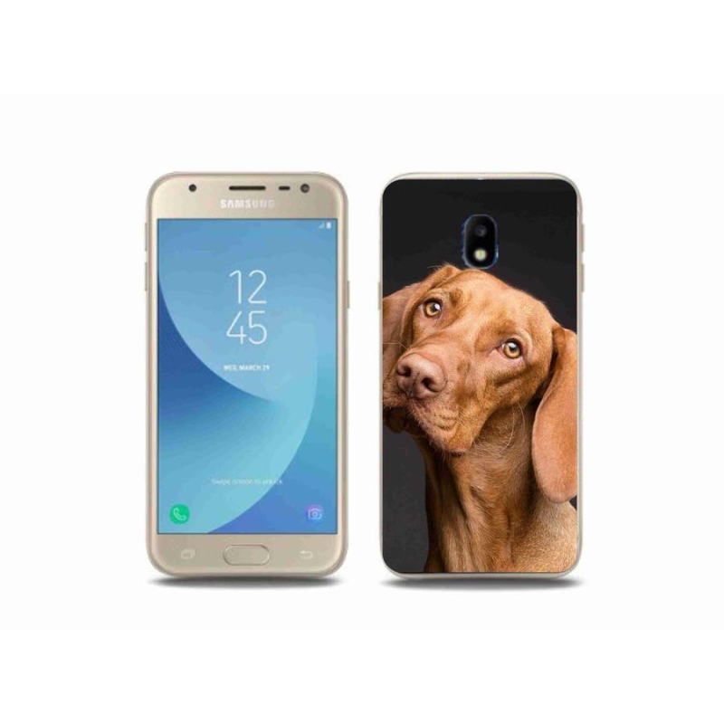 Gelový obal mmCase na mobil Samsung Galaxy J3 (2017) - maďarský ohař