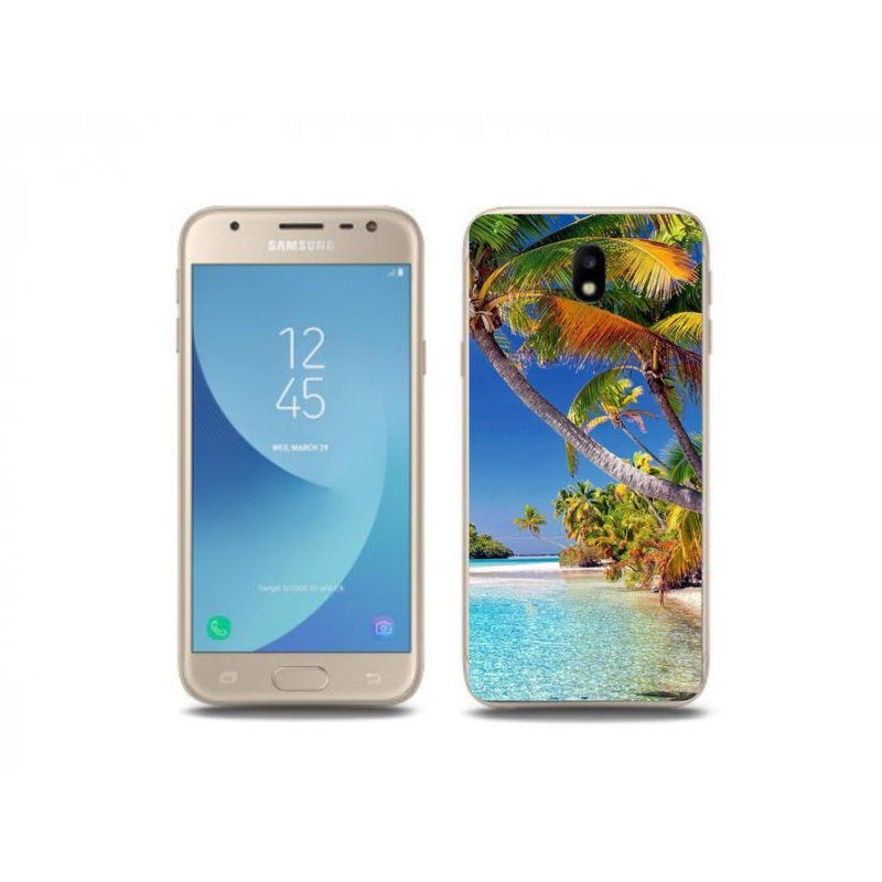 Gelový obal mmCase na mobil Samsung Galaxy J3 (2017) - mořská pláž