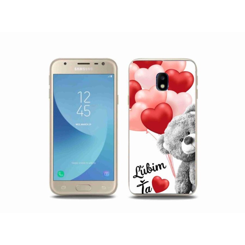 Gelový obal mmCase na mobil Samsung Galaxy J3 (2017) - ľúbim ťa sk