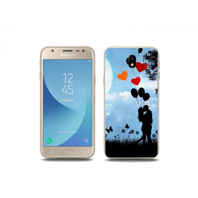 Gelový obal mmCase na mobil Samsung Galaxy J3 (2017) - zamilovaný pár