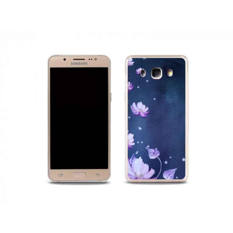 Gelový obal mmCase na mobil Samsung Galaxy J5 (2016) - padající květy