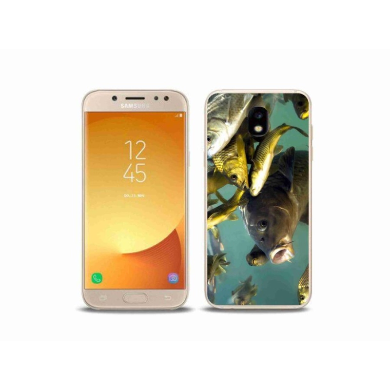 Gelový obal mmCase na mobil Samsung Galaxy J5 (2017) - hejno ryb
