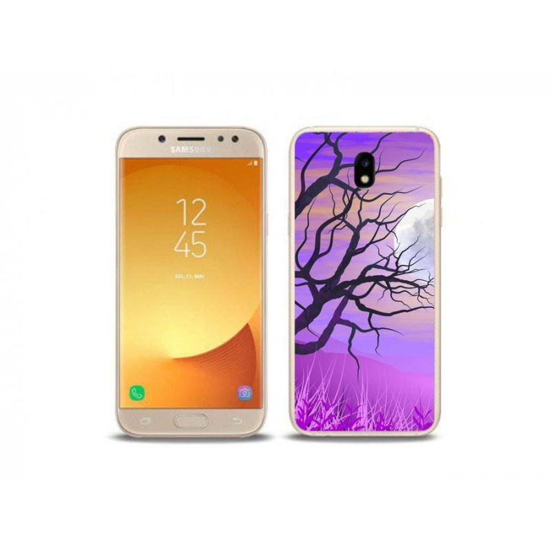 Gelový obal mmCase na mobil Samsung Galaxy J5 (2017) - kreslený opadaný strom