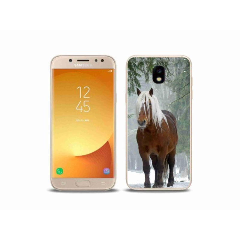 Gelový obal mmCase na mobil Samsung Galaxy J5 (2017) - kůň v lese