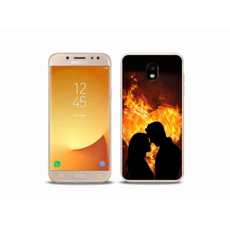 Gelový obal mmCase na mobil Samsung Galaxy J5 (2017) - ohnivá láska