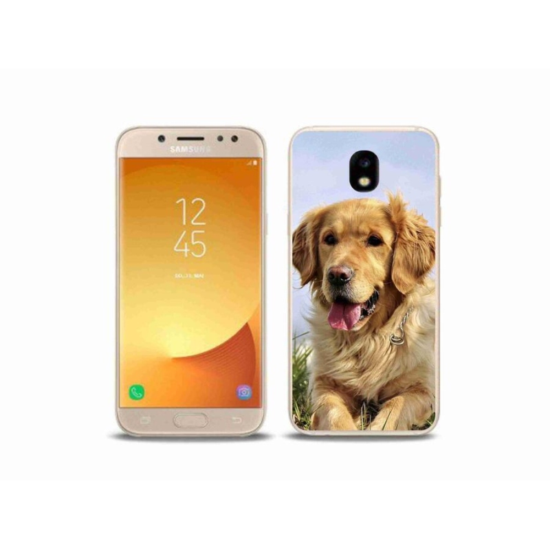 Gelový obal mmCase na mobil Samsung Galaxy J5 (2017) - zlatý retrívr