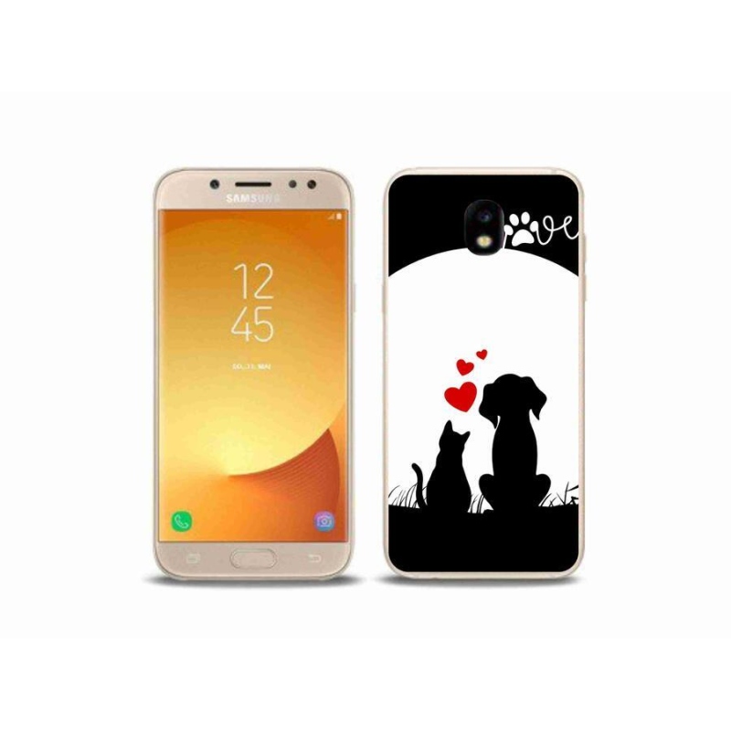 Gelový obal mmCase na mobil Samsung Galaxy J5 (2017) - zvířecí láska