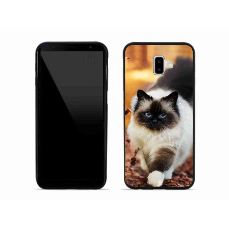 Gelový obal mmCase na mobil Samsung Galaxy J6 Plus - kočka 1