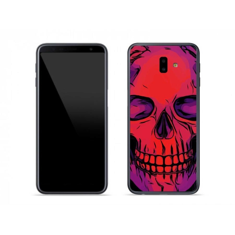 Gelový obal mmCase na mobil Samsung Galaxy J6 Plus - lebka