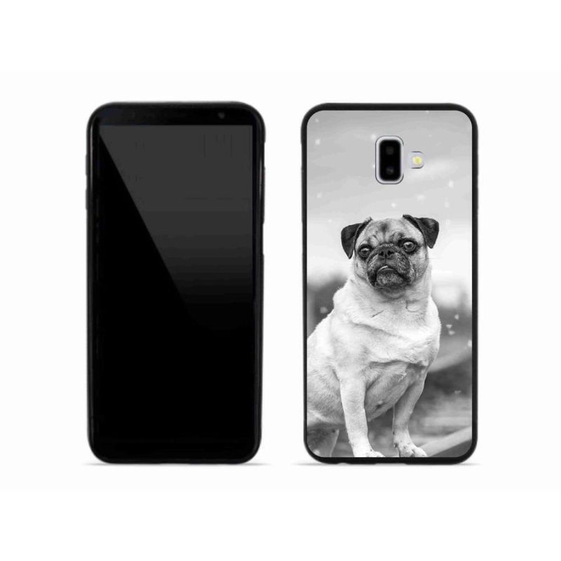 Gelový obal mmCase na mobil Samsung Galaxy J6 Plus - mops