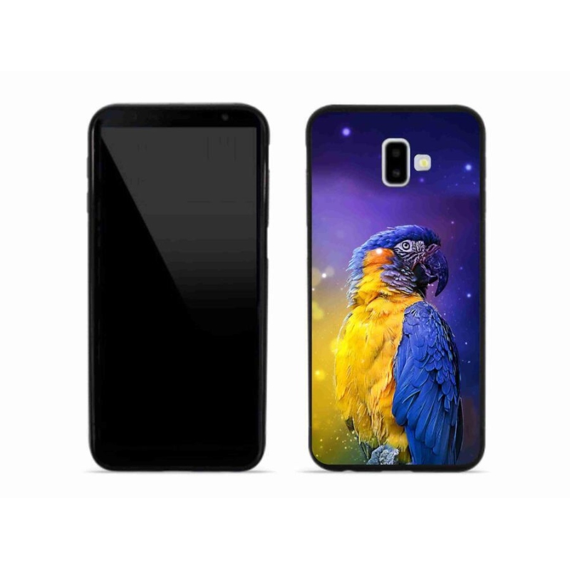 Gelový obal mmCase na mobil Samsung Galaxy J6 Plus - papoušek ara 1