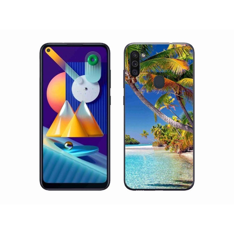 Gelový obal mmCase na mobil Samsung Galaxy M11 - mořská pláž