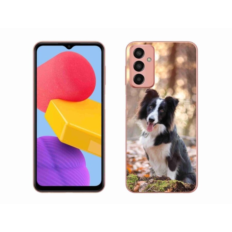 Gelový obal mmCase na mobil Samsung Galaxy M13 - border kolie 1