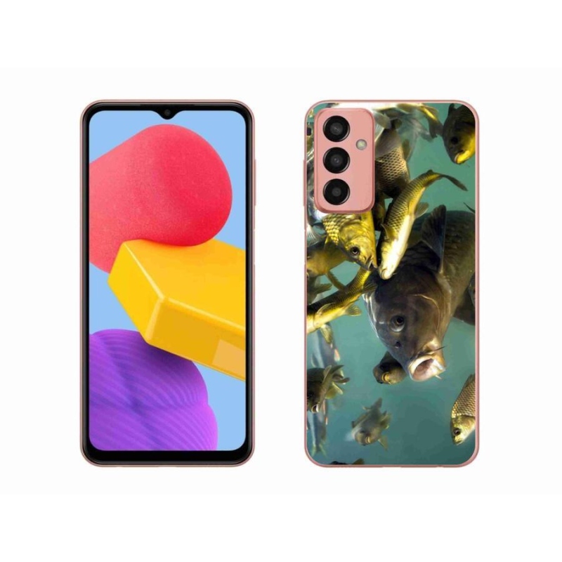 Gelový obal mmCase na mobil Samsung Galaxy M13 - hejno ryb