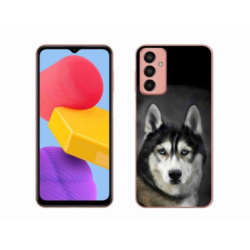 Gelový obal mmCase na mobil Samsung Galaxy M13 - husky