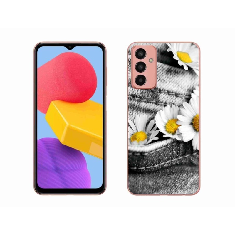 Gelový obal mmCase na mobil Samsung Galaxy M13 - kopretiny