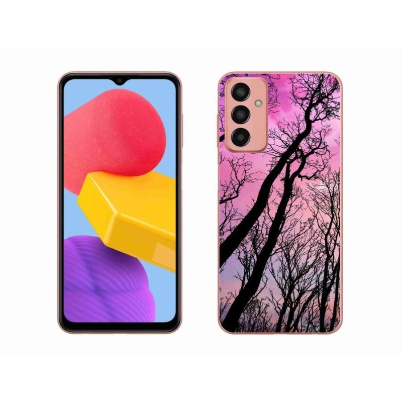 Gelový obal mmCase na mobil Samsung Galaxy M13 - opadané stromy