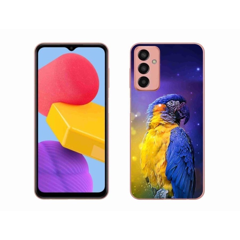 Gelový obal mmCase na mobil Samsung Galaxy M13 - papoušek ara 1