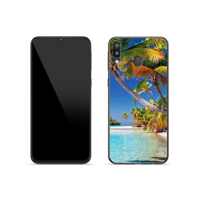 Gelový obal mmCase na mobil Samsung Galaxy M20 - mořská pláž