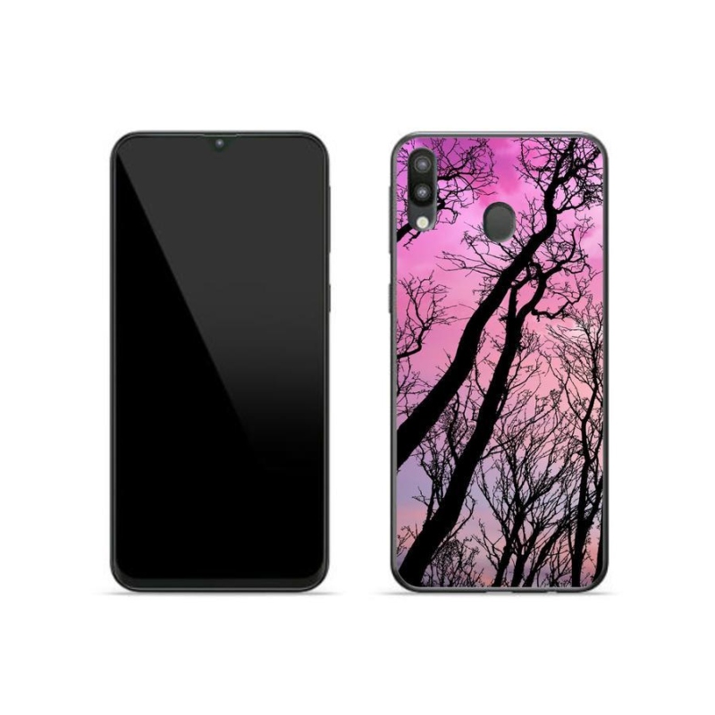 Gelový obal mmCase na mobil Samsung Galaxy M20 - opadané stromy