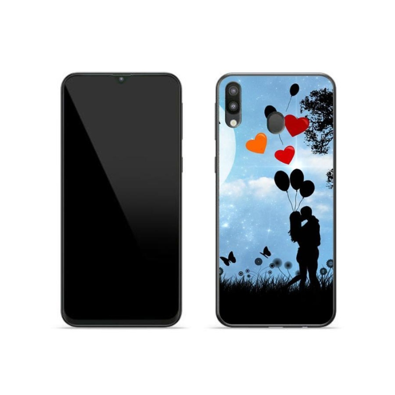 Gelový obal mmCase na mobil Samsung Galaxy M20 - zamilovaný pár