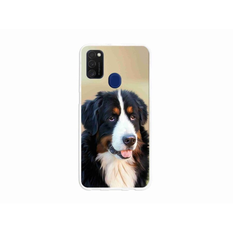 Gelový obal mmCase na mobil Samsung Galaxy M21 - bernský salašnický pes